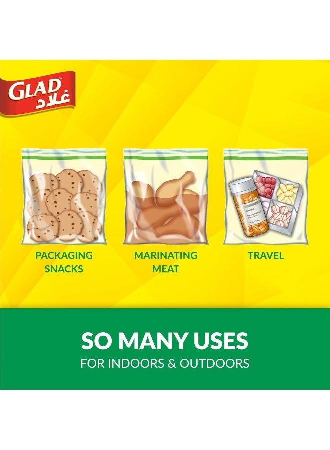 Glad Zipper Sandwich Bags - 100 Count - Image 5